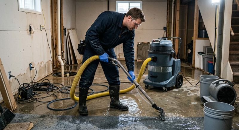 Basement Water Extraction in Napa, CA