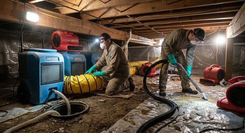 Basement Water Extraction in Wilmington, NC