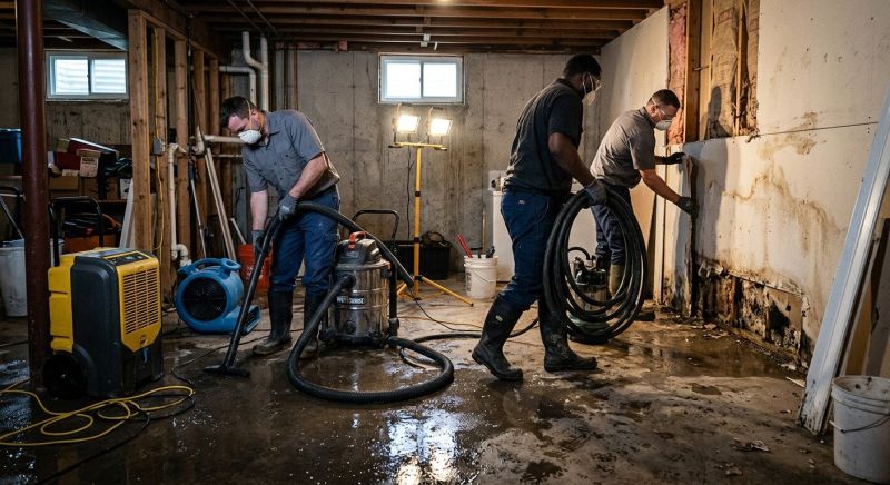 Basement Water Removal in Wilmington, NC