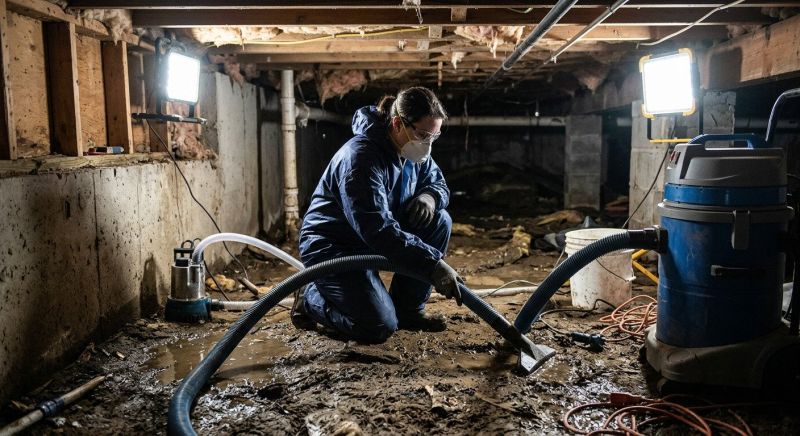 Crawlspace Water Cleanup in Wilmington, NC
